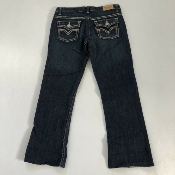 Levi's Jeans Youth 14 Blue Boot Cut Denim Pants Slim Fit Size 14 (24X21) - Picture 7 of 12